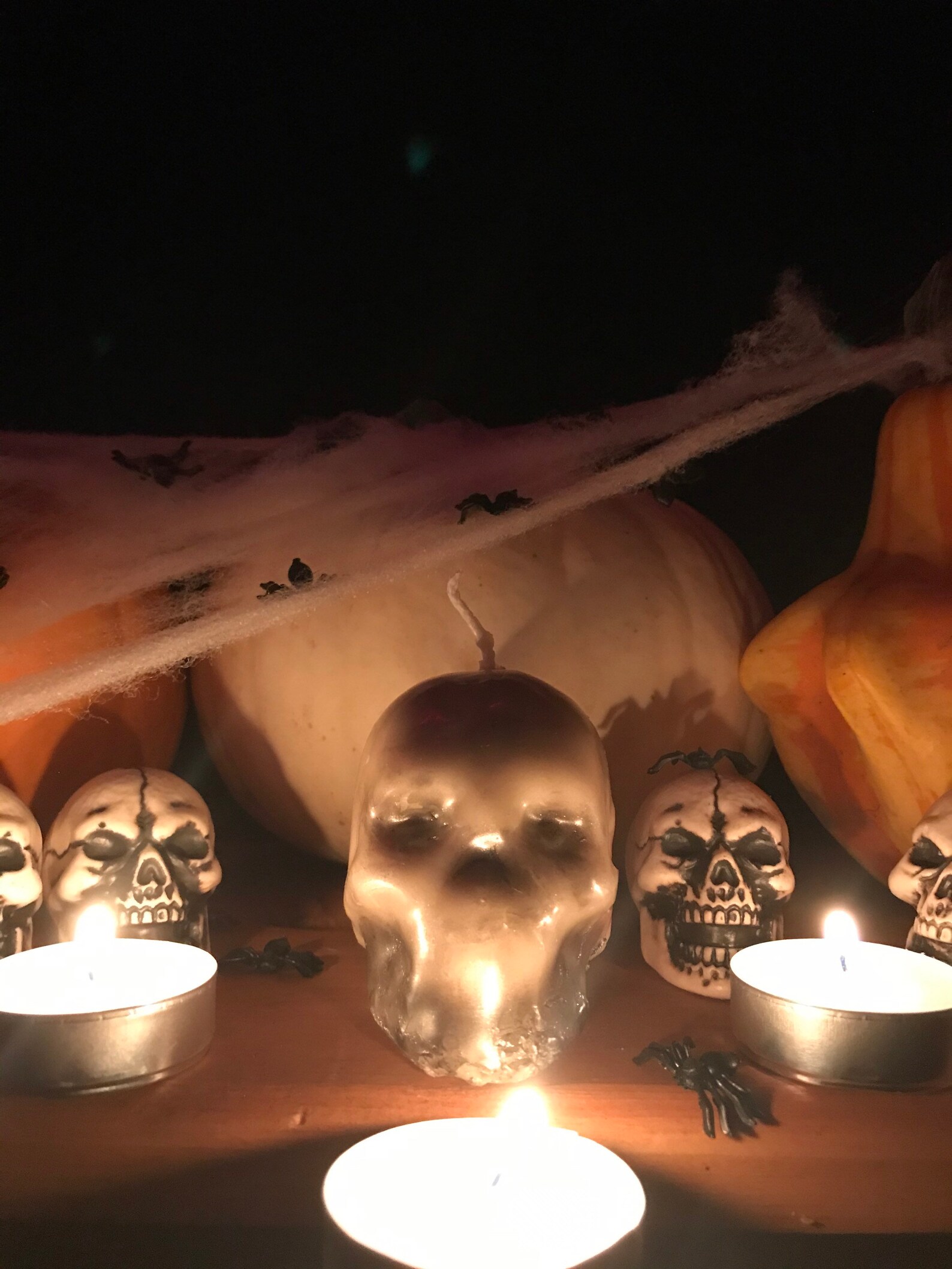 Bleeding Skull Candle Etsy