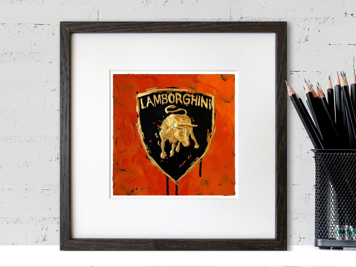 Lamborghini Emblem 5 / Giclee Print | Etsy