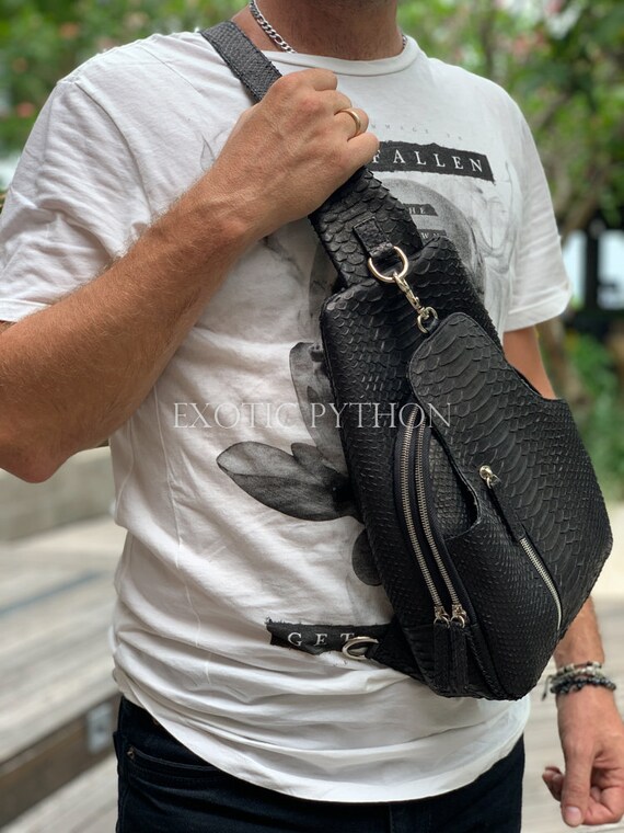 Crossbody Stone (Python strap)