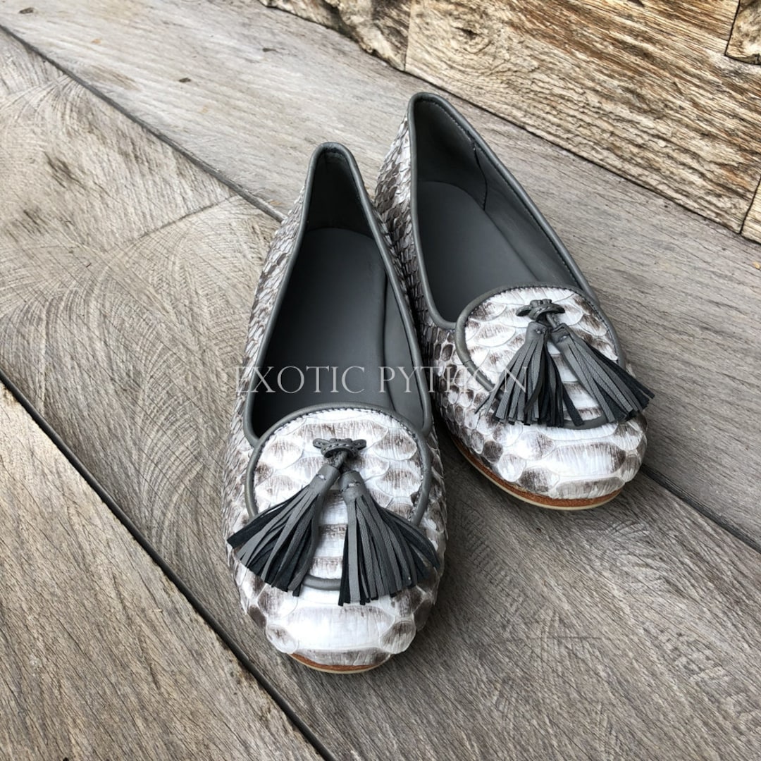 Snakeskin Shoes Python Leather Loafers Snake Shoes Reptile Shoes Exotic ...