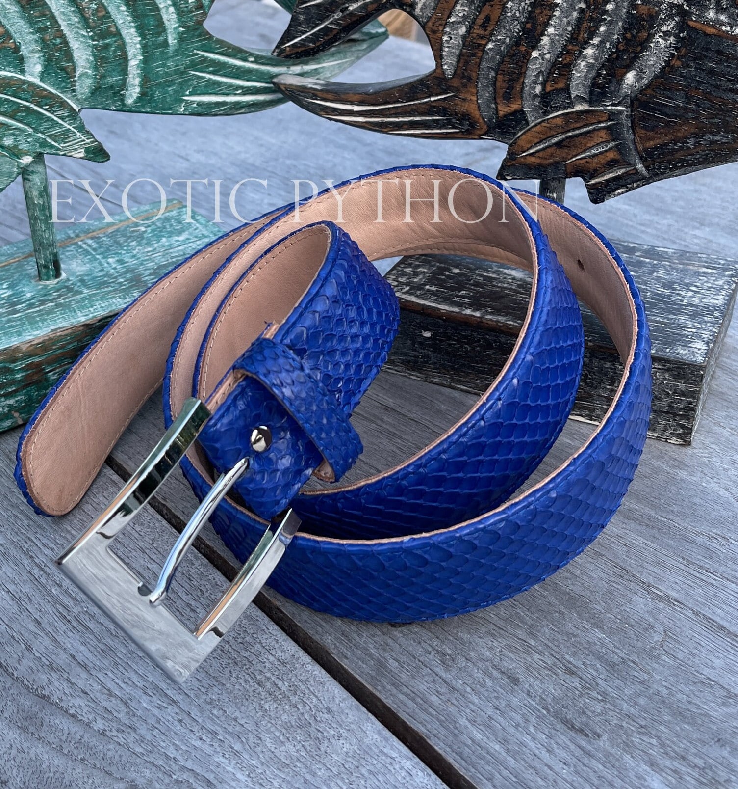 Python Belt Men's, Real Snakeskin