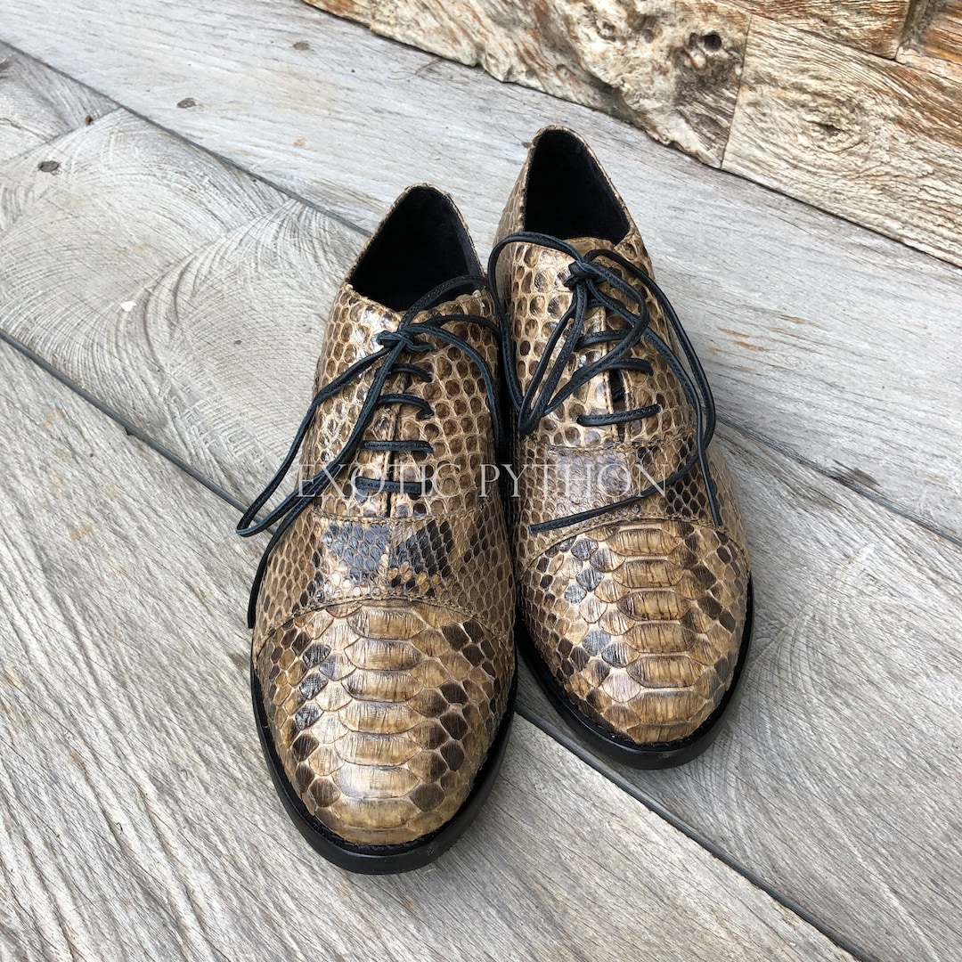 Men's Python Leather Shoes - Etsy