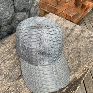 Snake Hat Python Leather Baseball Cap Reptile Hat Python - Etsy