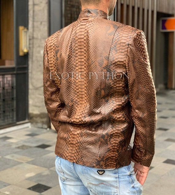 Real Python Leather Jacket