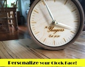 Customizable Add-On for Small Wooden Clock Table Wooden Clock Wall Wooden Clock Hexagon Clock Desk Clock