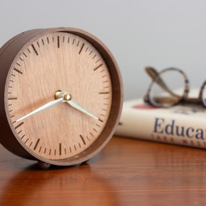 Customizable Small Wooden Clock | Table Wooden Clock | Mini Wooden Clock | Table Clock