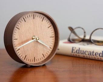 Customizable Small Wooden Clock | Table Wooden Clock | Mini Wooden Clock | Table Clock