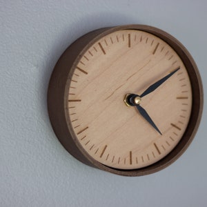 Customizable Small Wooden Clocks | Wall Wooden Clock | Mini Wooden Clock