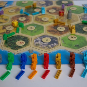 Settler Game Pieces  | Skyscrapers & Houses | Custom Pieces | Modern Roads |