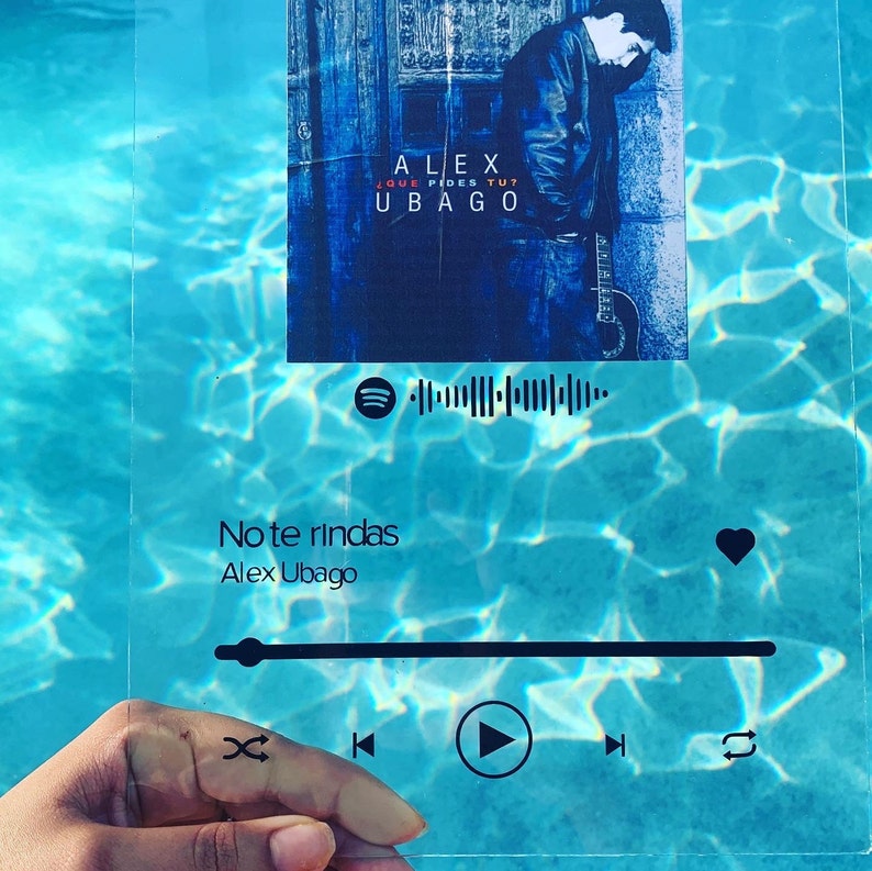 Glass Album Art Spotify Song Plaque Spotify Glass Album - Etsy