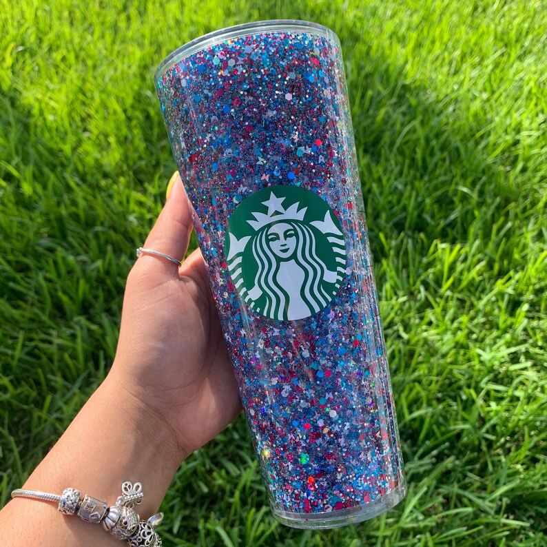 24 Oz Snow Globe Tumbler Glitter Starbucks Tumbler Gift for Etsy Canada
