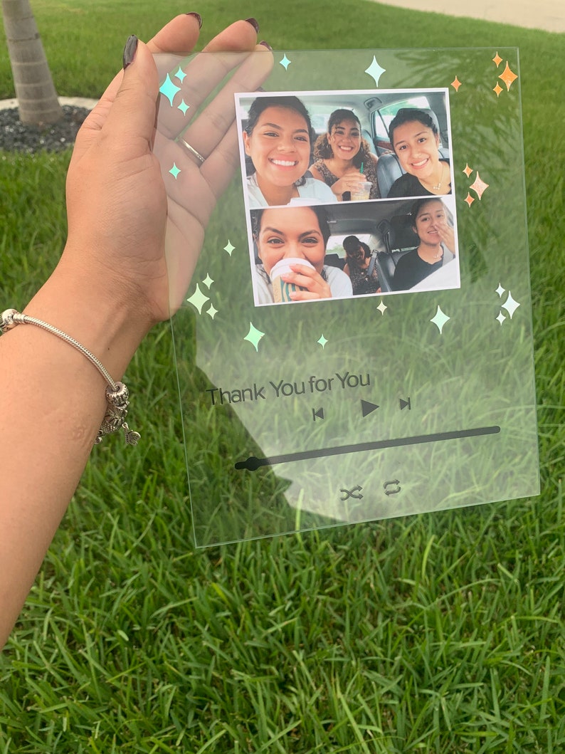 Glass Album Art Spotify Song Plaque Spotify Glass Album Etsy