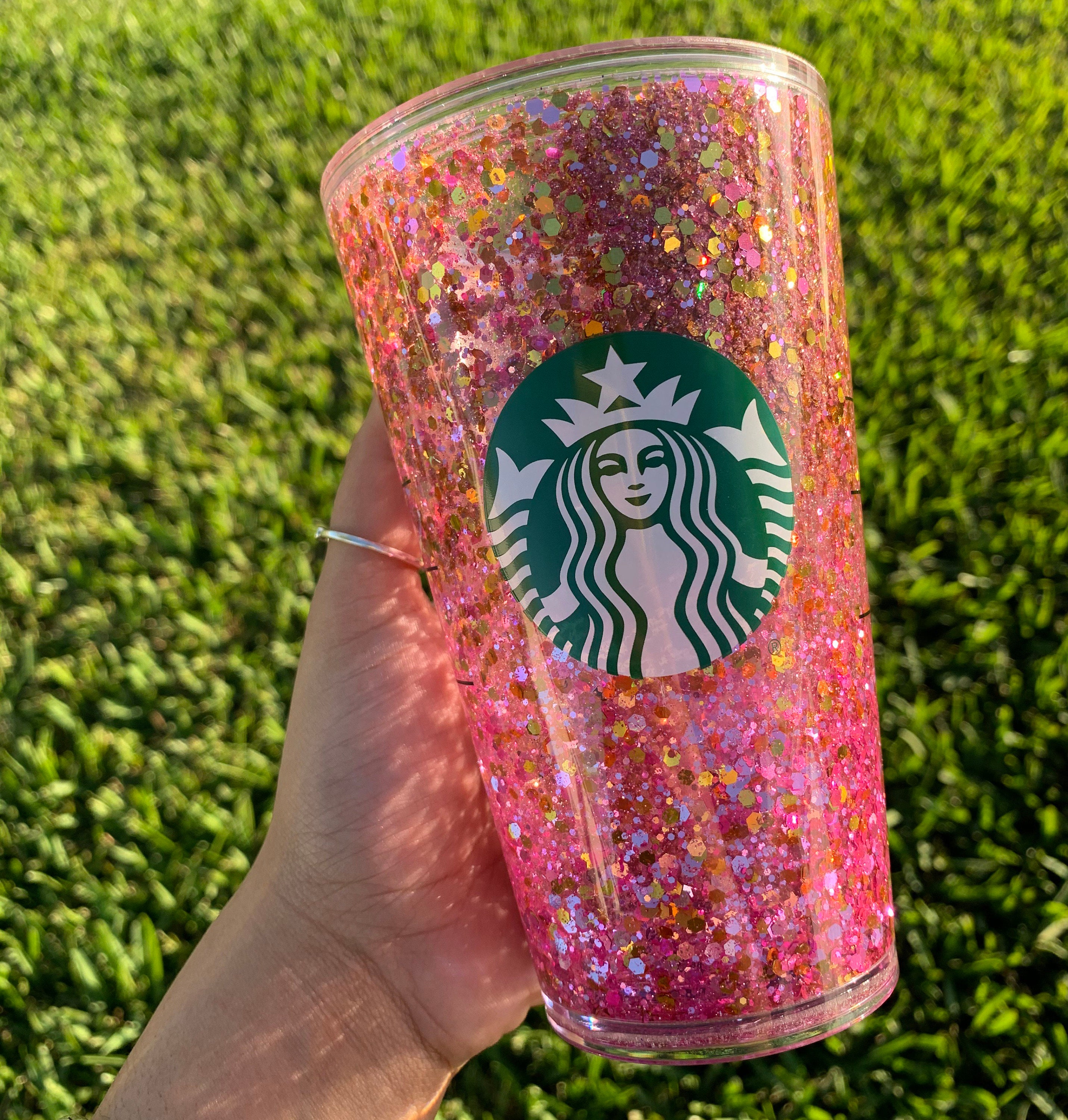 costa coffee glitter cup