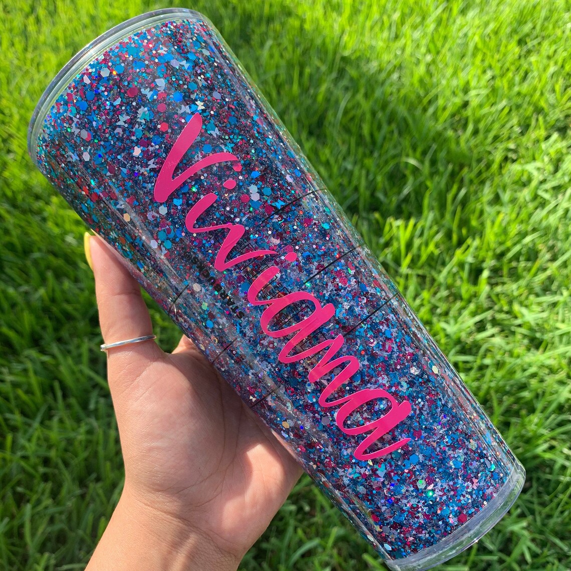 24 Oz Snow Globe Tumbler Glitter Starbucks Tumbler Gift for Etsy Canada