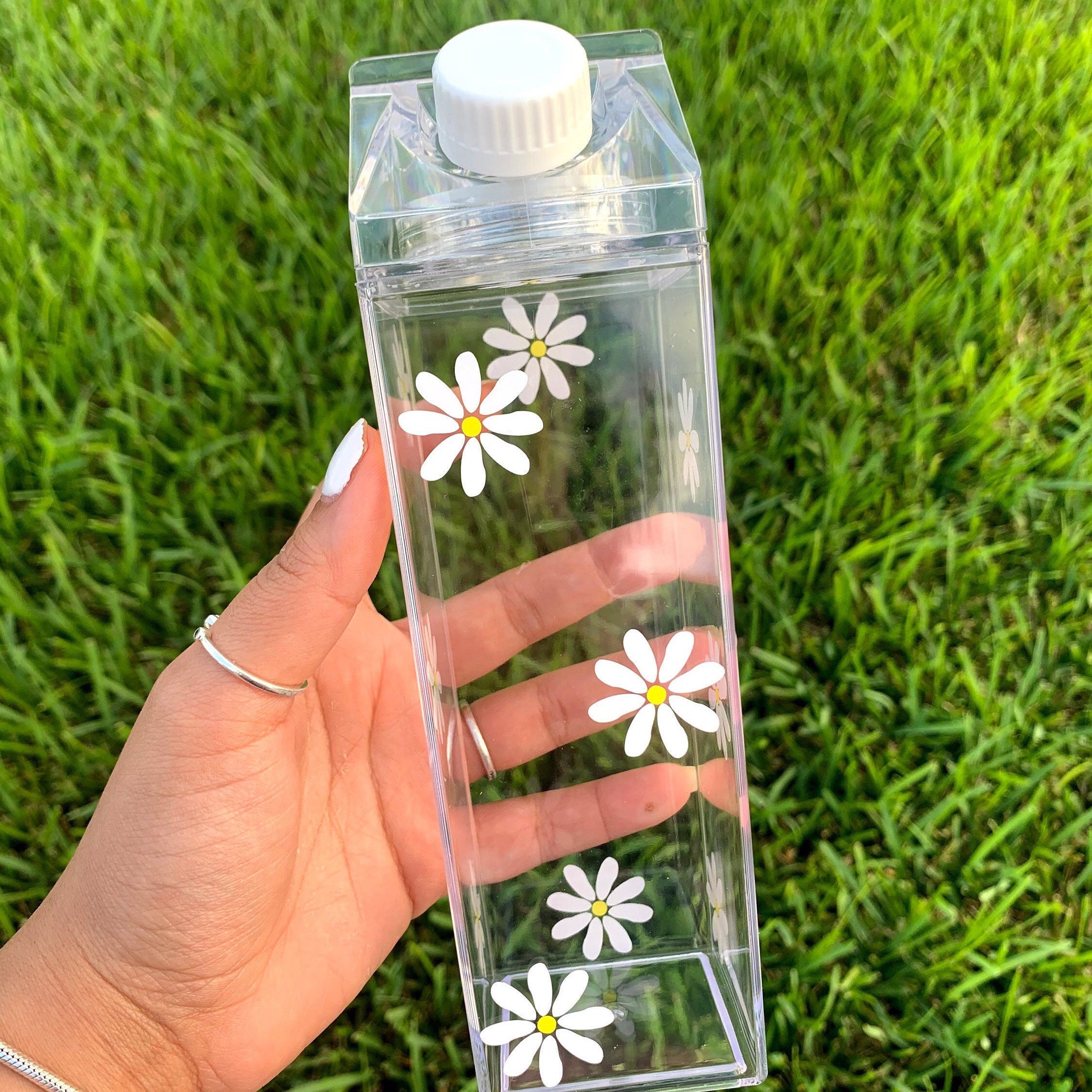 Flower Milk Carton Water Bottle Flower Water Bottle Milk Carton Water Bottle  Milk Carton Decorated Milk Carton Water Bottle 