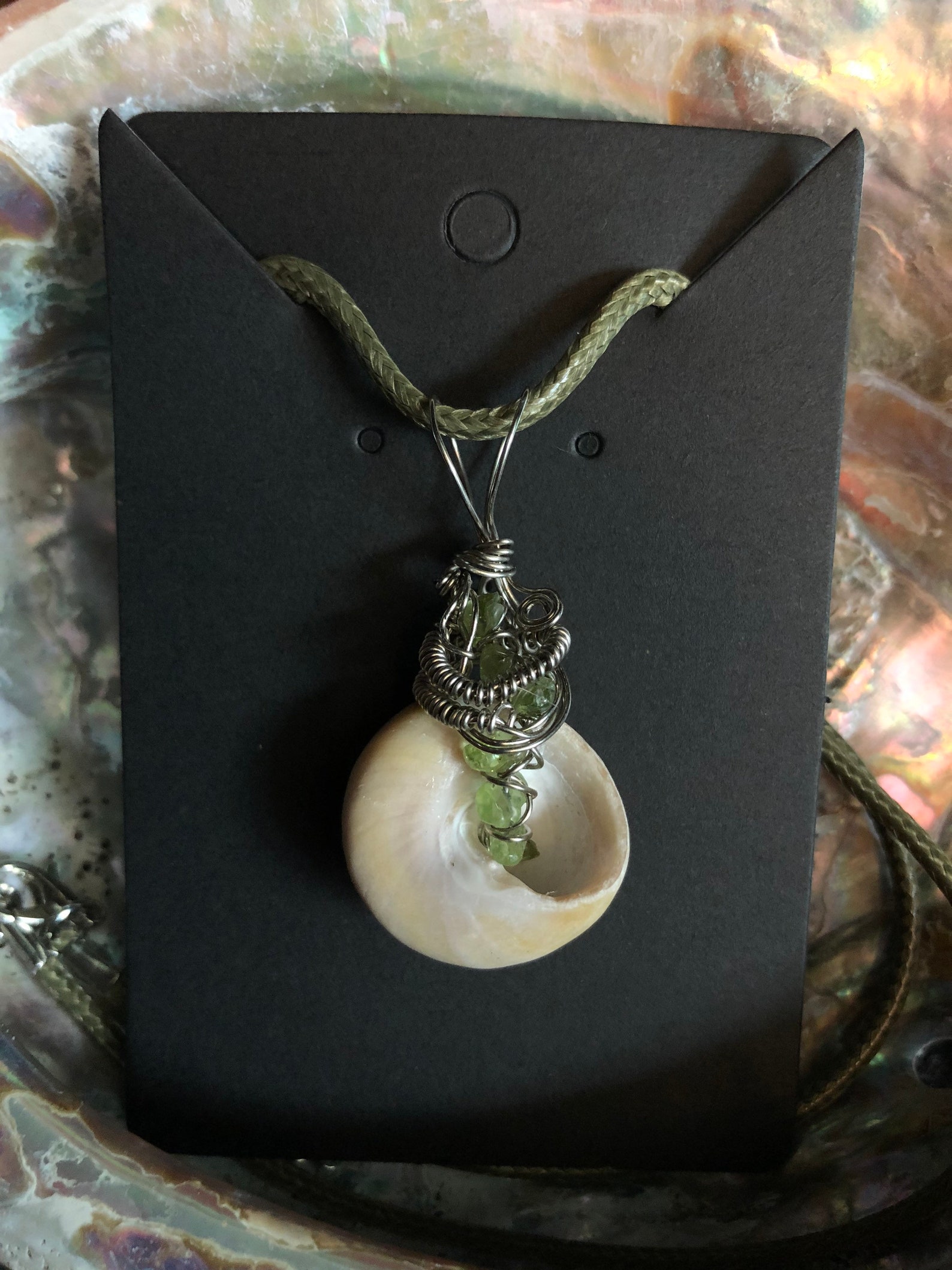 Sea Shell Necklace Snail Shell Necklace Healing Necklace Etsy