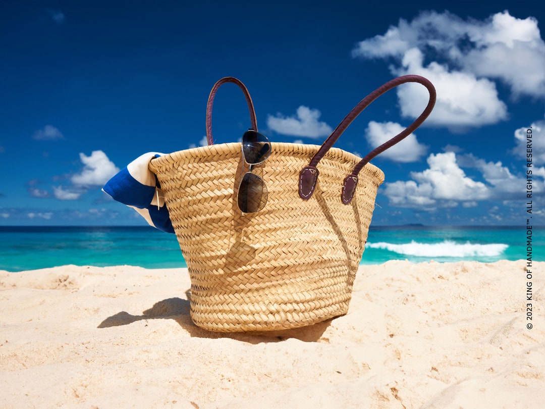 Personalized Beach Tote Vacation Beach Bag Large Market Etsy