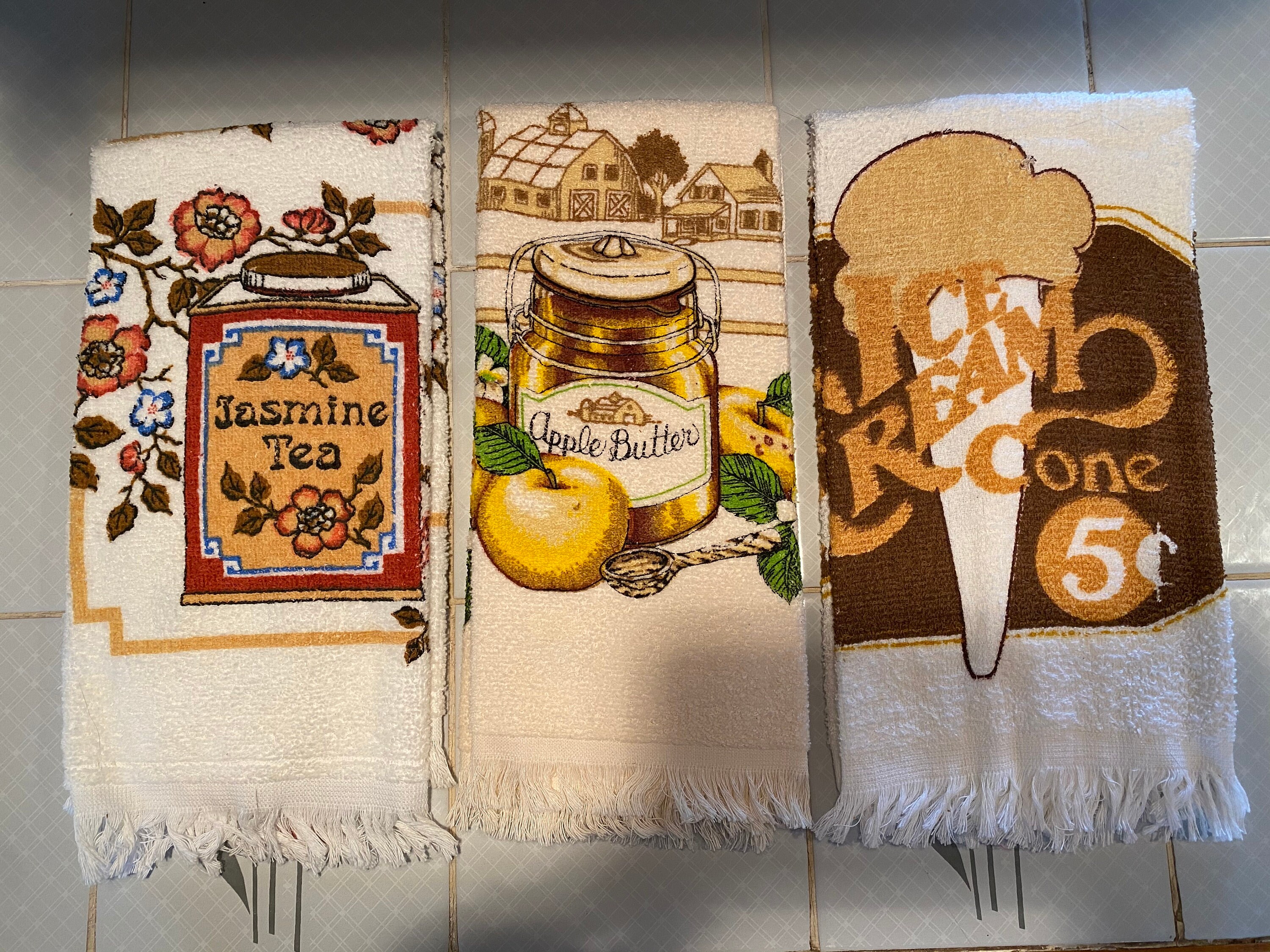 Vintage towels set of 3 BRAND NEW Etsy