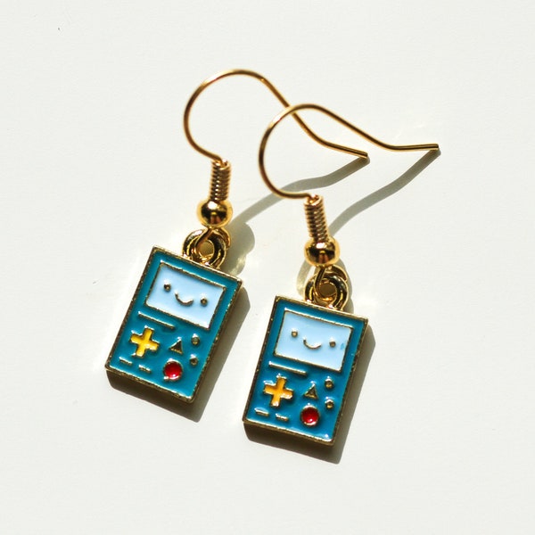 BMO Earrings, Adventure Time Earrings, Hypoallergenic Earrings, Funny Earrings, Cute Earrings, Lesbian Earrings, Cartoon Earrings