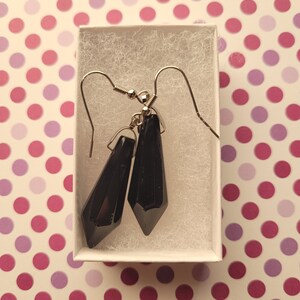 Black Crystal Drop Earrings
