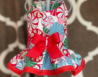 Dog Harness with Ruffle:  | XXSmall - Large | Custom Sizes available  | Pet Apparel with D-Ring