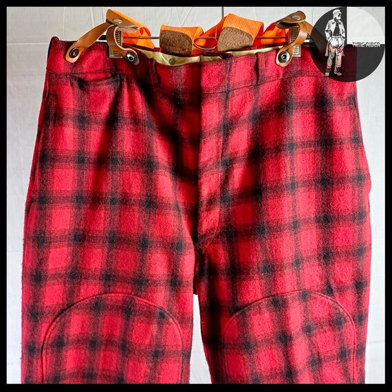 Vintage ‘40s-‘50s ‘WOOLRICH’ Buffalo Plaid Wool H… - image 4