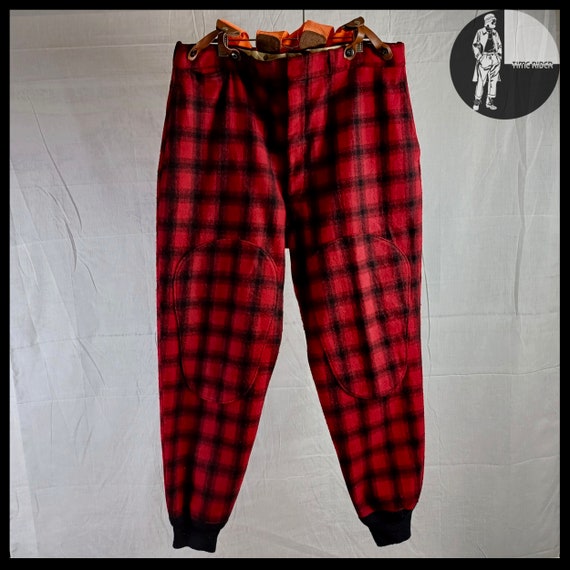 Vintage ‘40s-‘50s ‘WOOLRICH’ Buffalo Plaid Wool H… - image 2