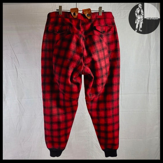 Vintage ‘40s-‘50s ‘WOOLRICH’ Buffalo Plaid Wool H… - image 3