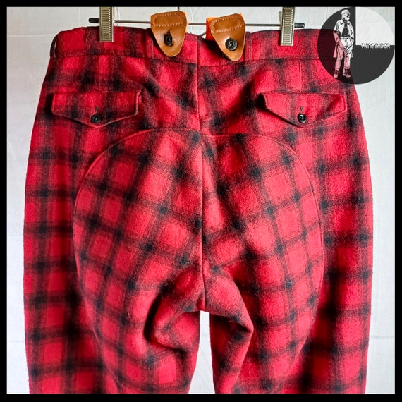 Vintage ‘40s-‘50s ‘WOOLRICH’ Buffalo Plaid Wool H… - image 5