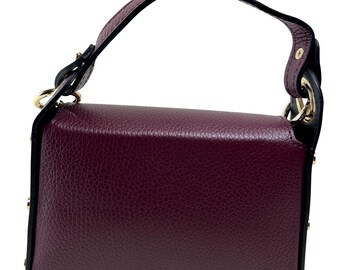 バッグ DOLCE&GABBANA Butterfly Bordeaux Handbag Butterfly Bordeaux Italian Leather Top Handle Handbag, Bag