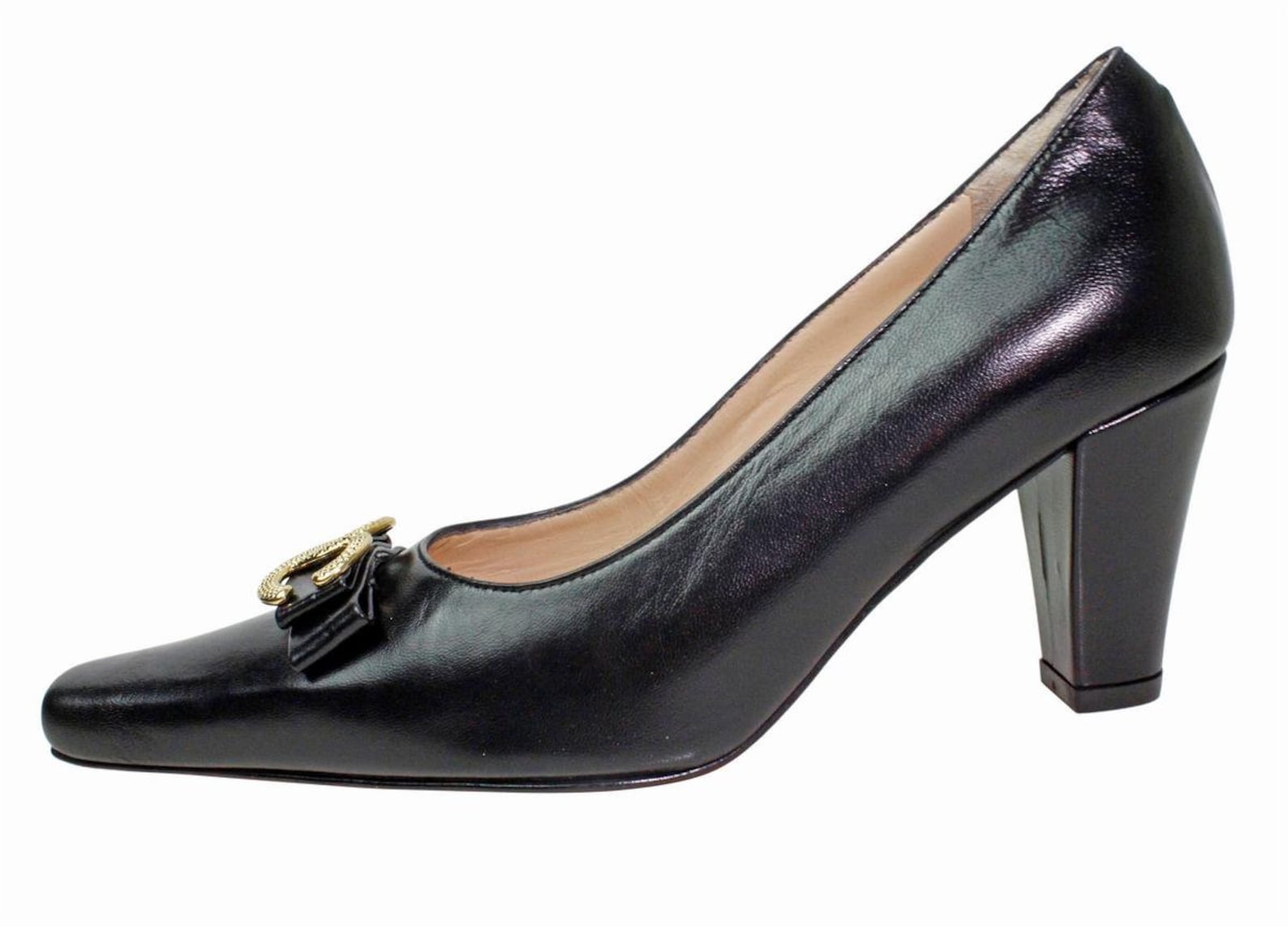 Mr&Mrs Italy Black Leather Women Slip-On Shoe main image 0