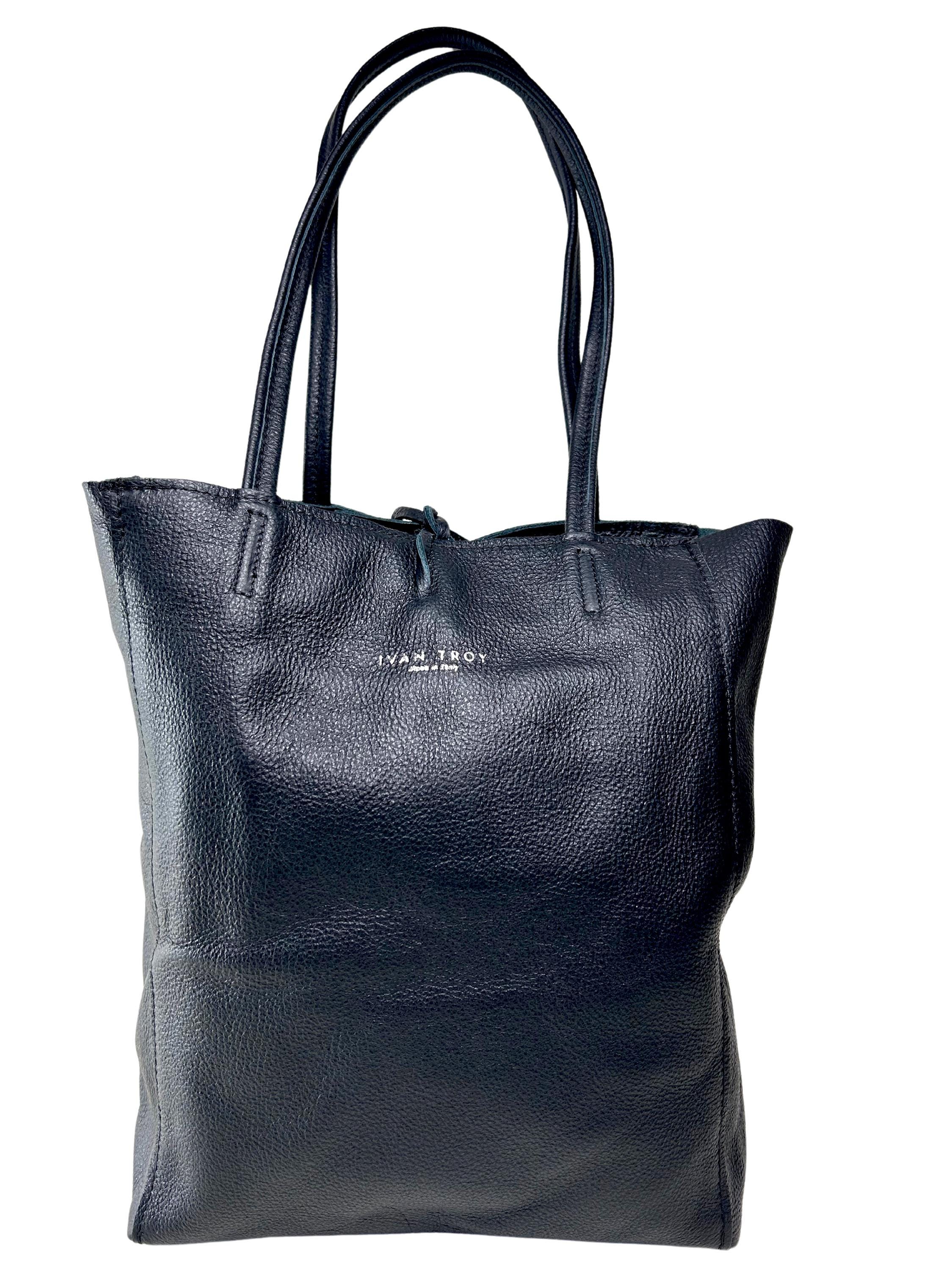 Tania Black Italian Leather Bag, Luxury Shoulder Bag, Stylish and Functional Purse, Travel Shoulder Bag, Gift for Her