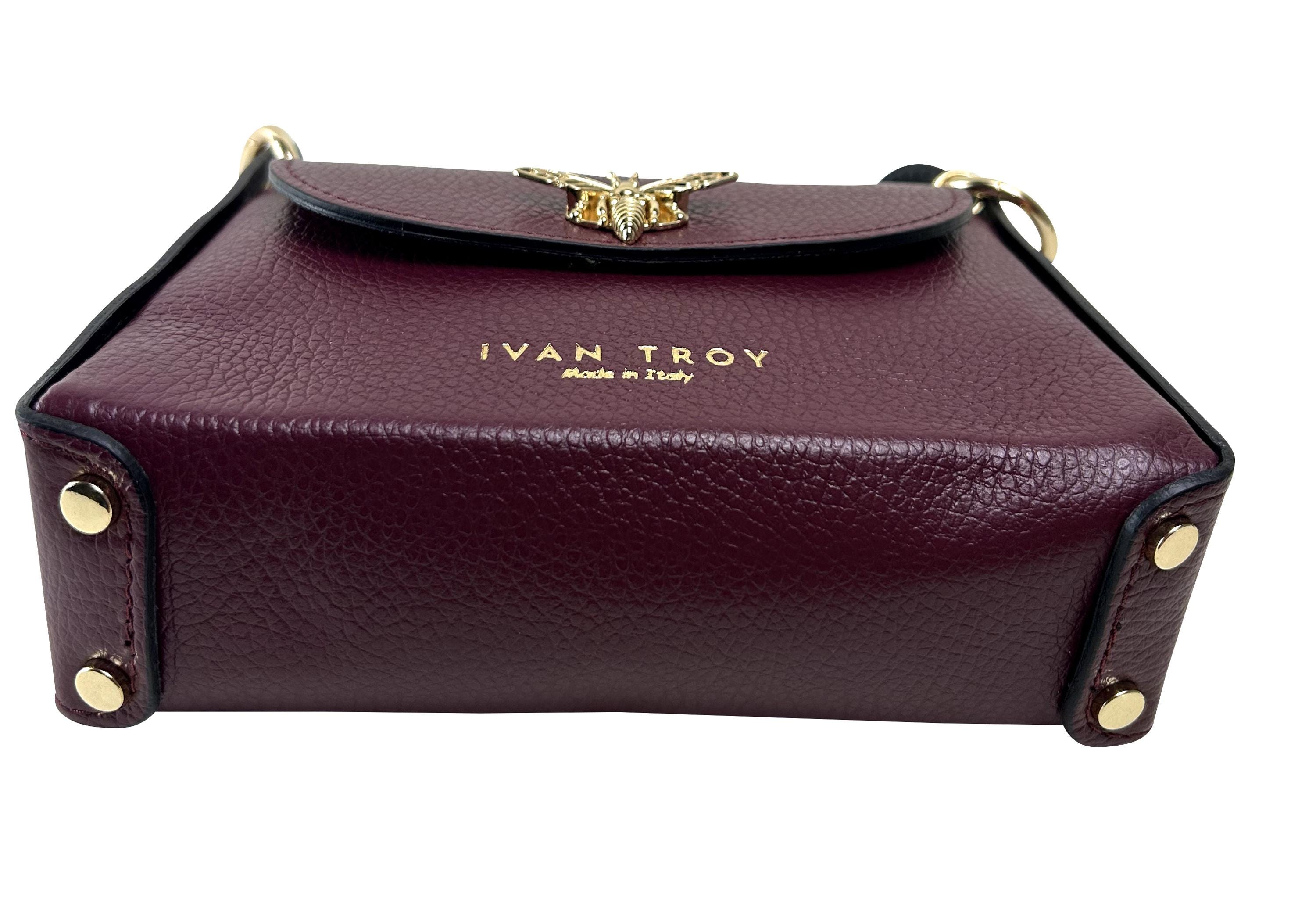 バッグ DOLCE&GABBANA Butterfly Bordeaux Handbag Butterfly Bordeaux Italian Leather Top Handle Handbag, Bag