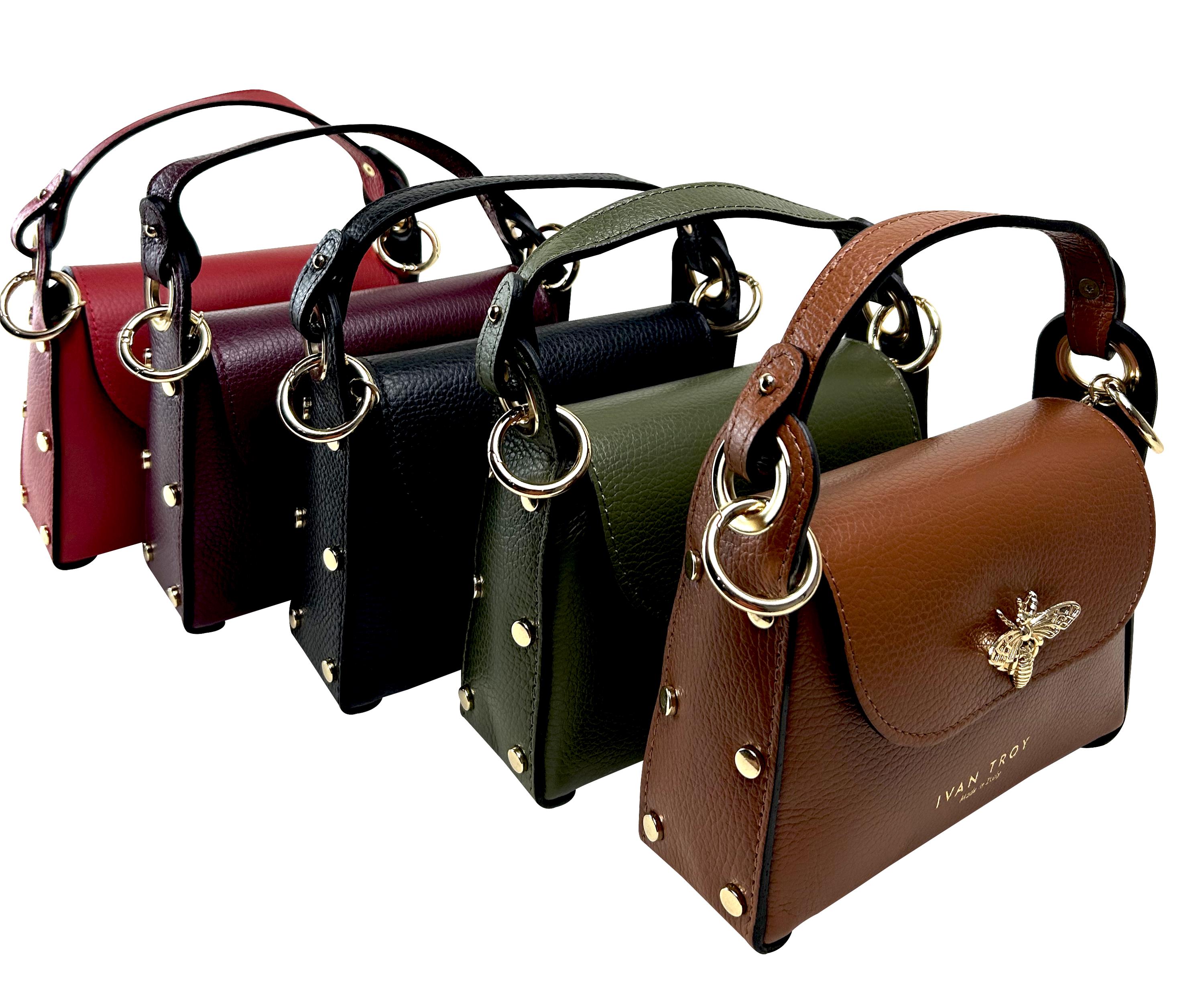 バッグ DOLCE&GABBANA Butterfly Bordeaux Handbag Butterfly Bordeaux Italian Leather Top Handle Handbag, Bag