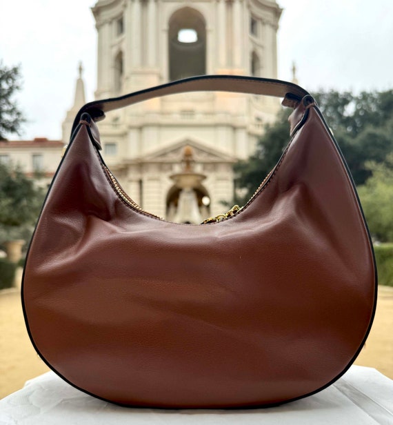 Buy Mia Brown Italian Shoulder Leather Bag, Genuine Italian  