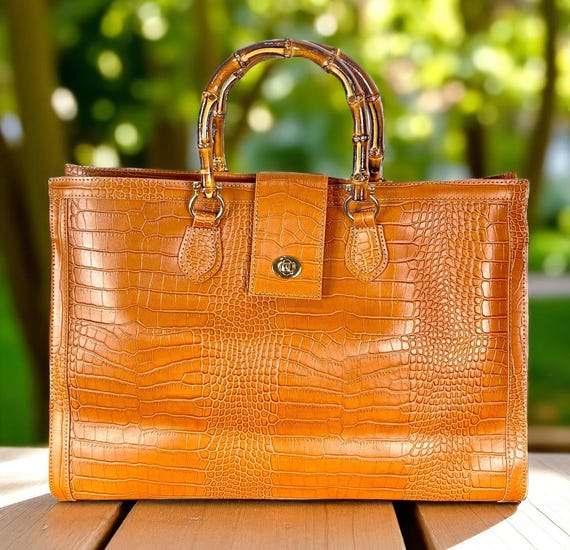 Women's Handbag Designer Italian Leather Weekender Bag –nova Brown