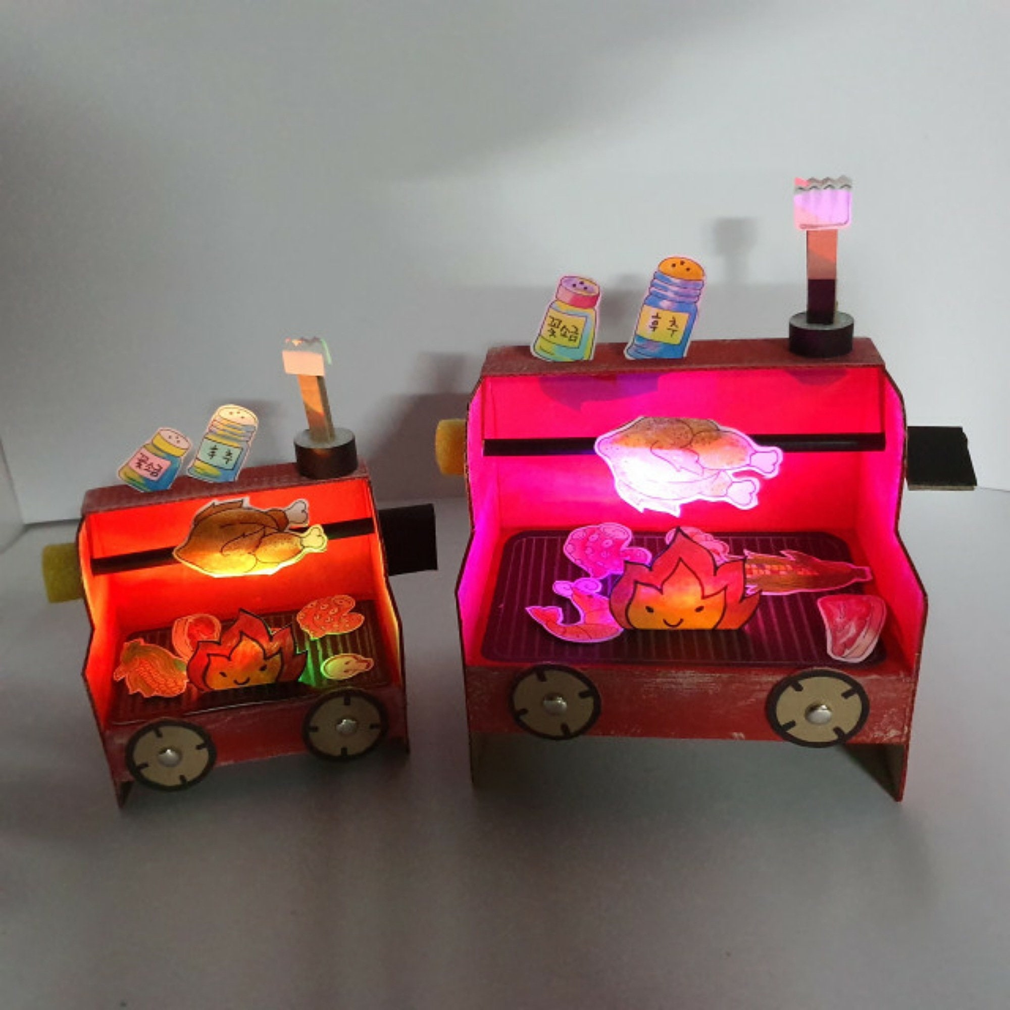 Kid Art Kit /Make Your Own Barbecue Grill/ DIY Craft Etsy