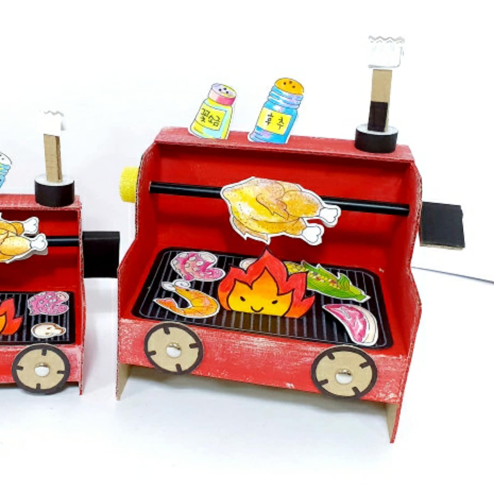 Kid Art Kit /Make Your Own Barbecue Grill/ DIY Craft Etsy