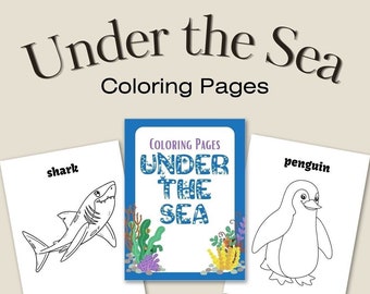 Ocean Themed Coloring Pages, My First Coloring Pages, Under The Sea Coloring Pages, 31 Coloring Pages for Toddlers, Coloring for Kids