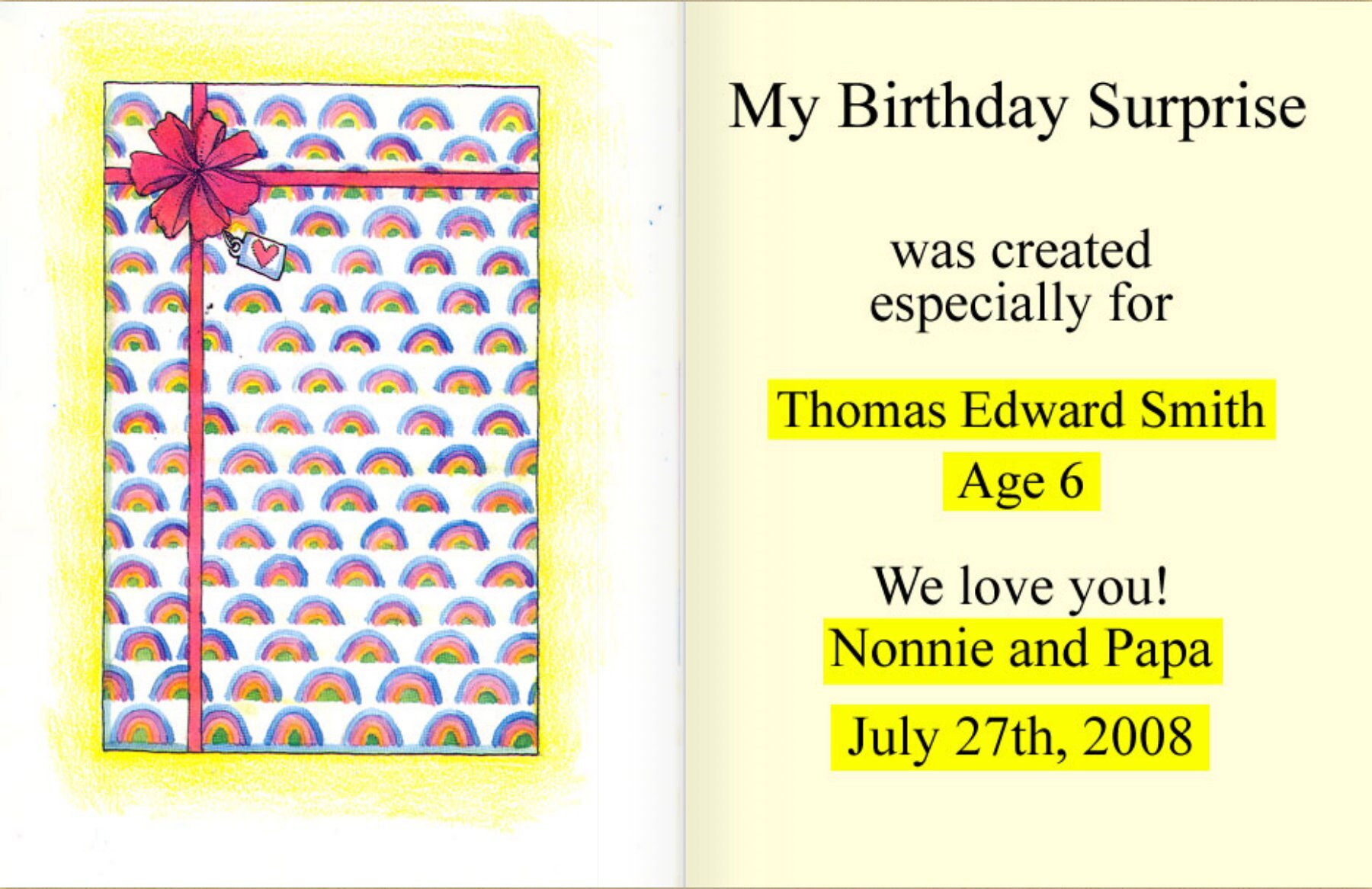 Personalized Children Book Birthday Surprise Personalized | Etsy