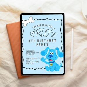 Blues Clues Birthday Digital Template Download