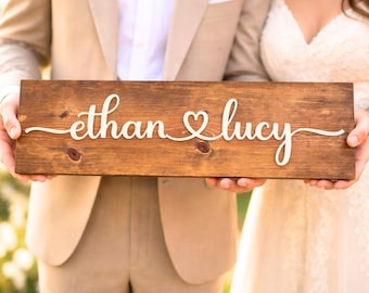 Personalized Wedding Gift -Couples name Custom Gifts for Couple, Housewarming Gift, Custom Engagement Gift, Bridal Shower gift.