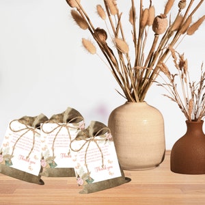 Engelse baby shower gunst tags, Engelse kaars gunsten gunst tag, Butterfly kleine baby shower tag, wensen en betaler voor baby gunst tag.