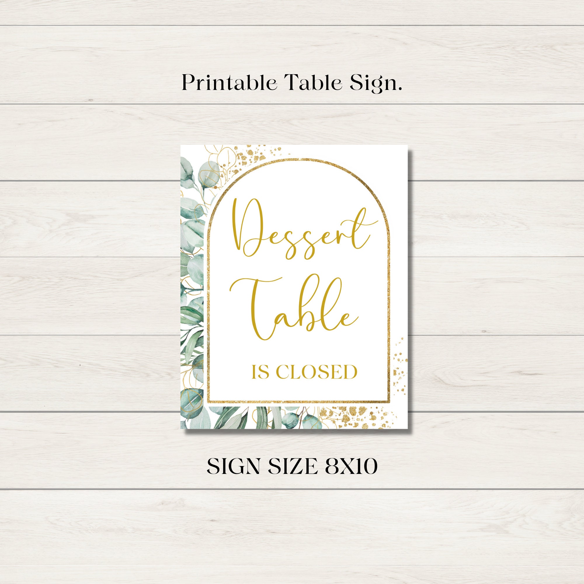 Dessert Table Closed Sign Free Printable Dessert Table Closed Sign Free Printable