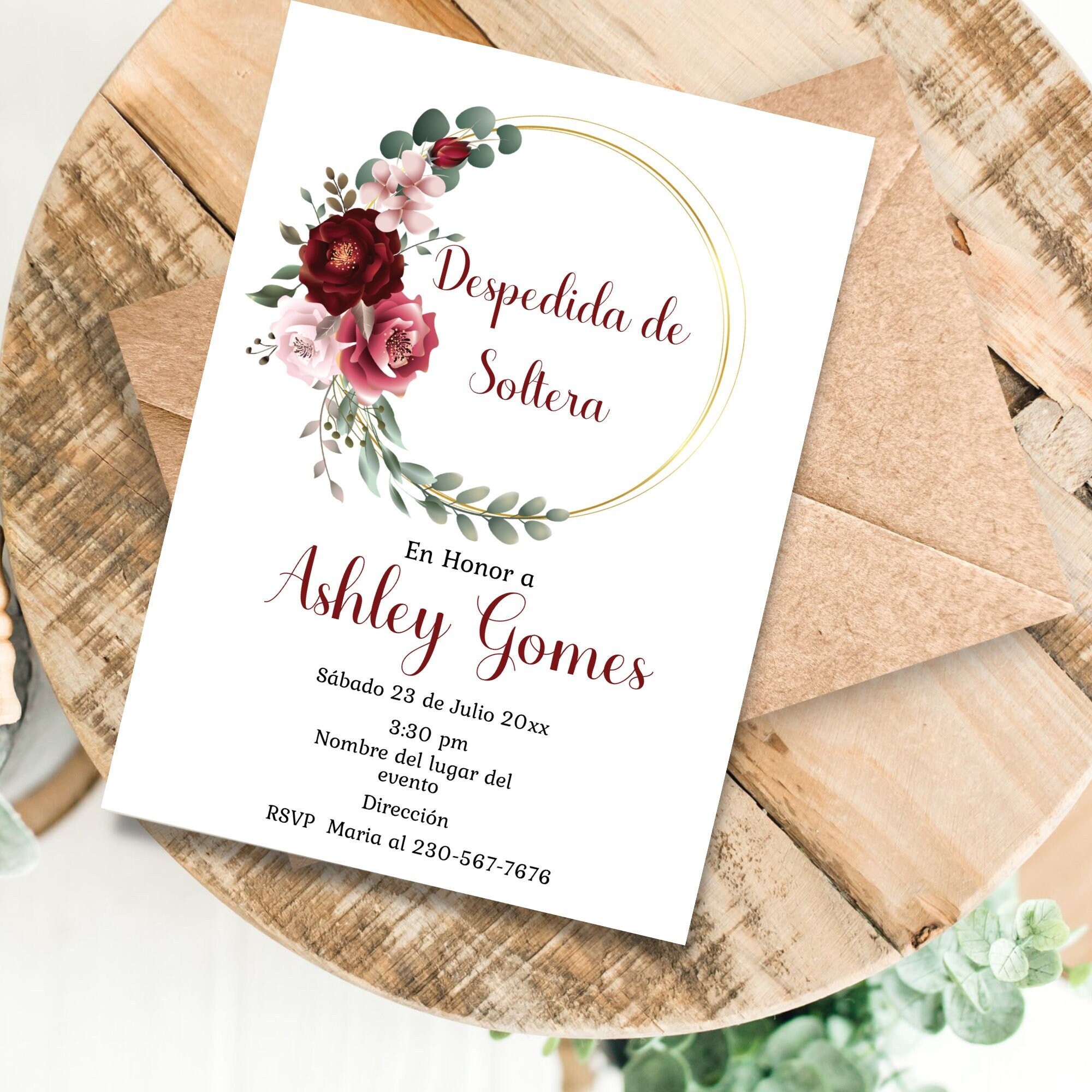 Bridal Shower Invitation Spanish Bridal Shower Invitation Etsy