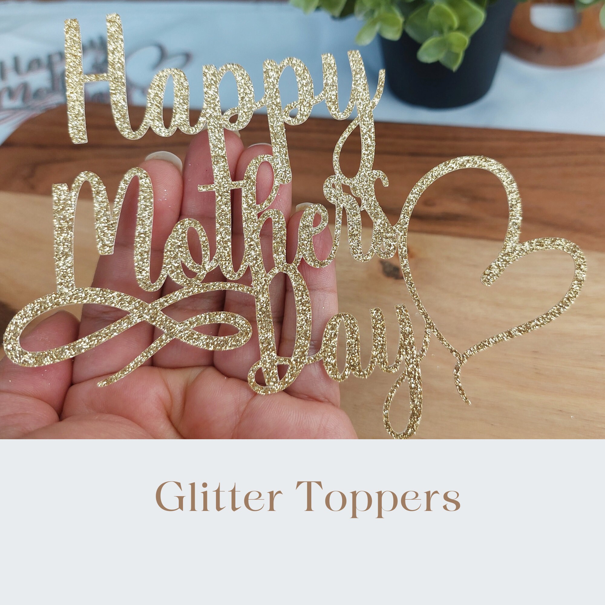 36 or 12 Pcs Happy Mother's Day Topperstreat Toppers Etsy