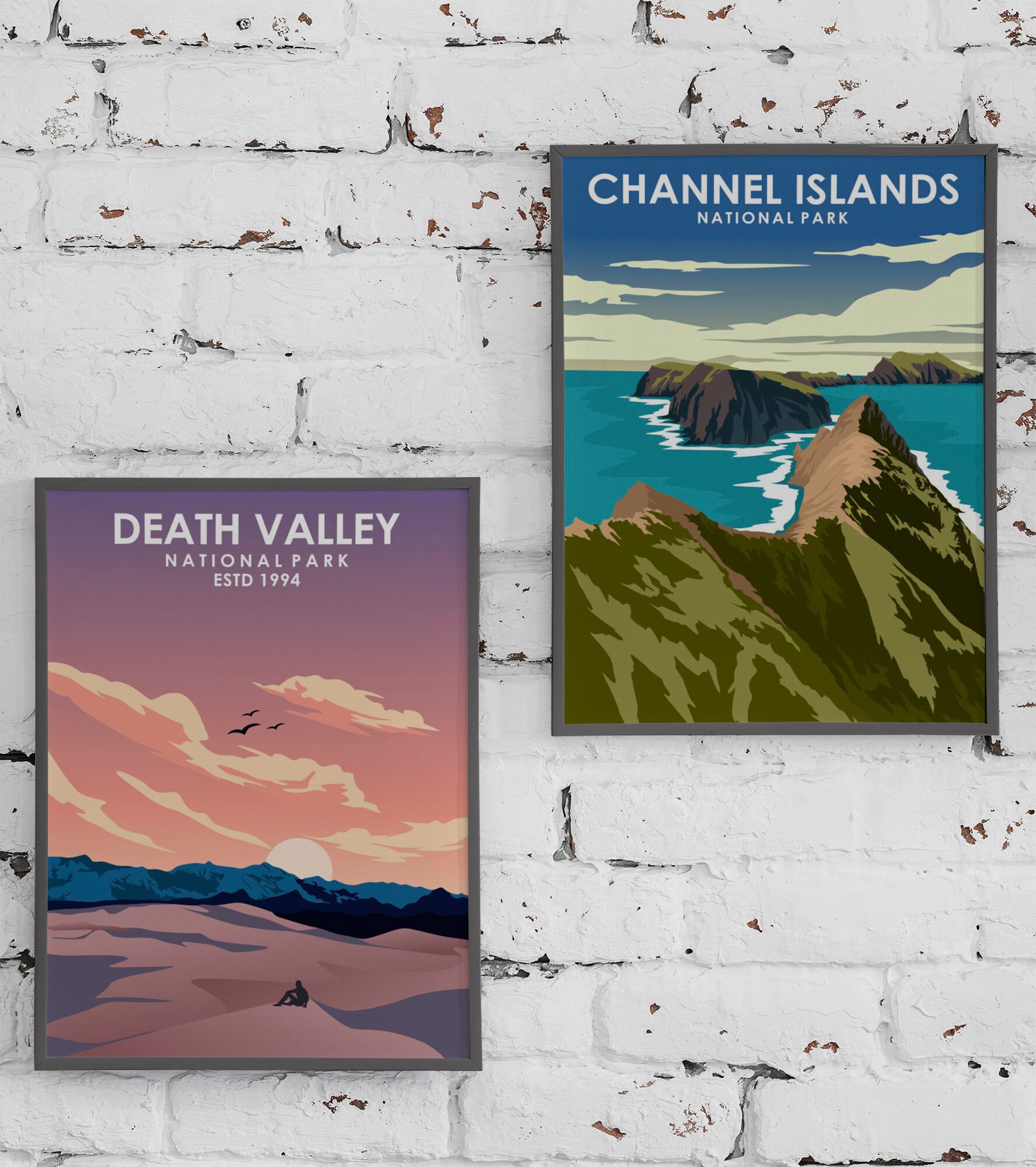 カリフォルニア国立公園ポスターセット | デジタルダウンロード