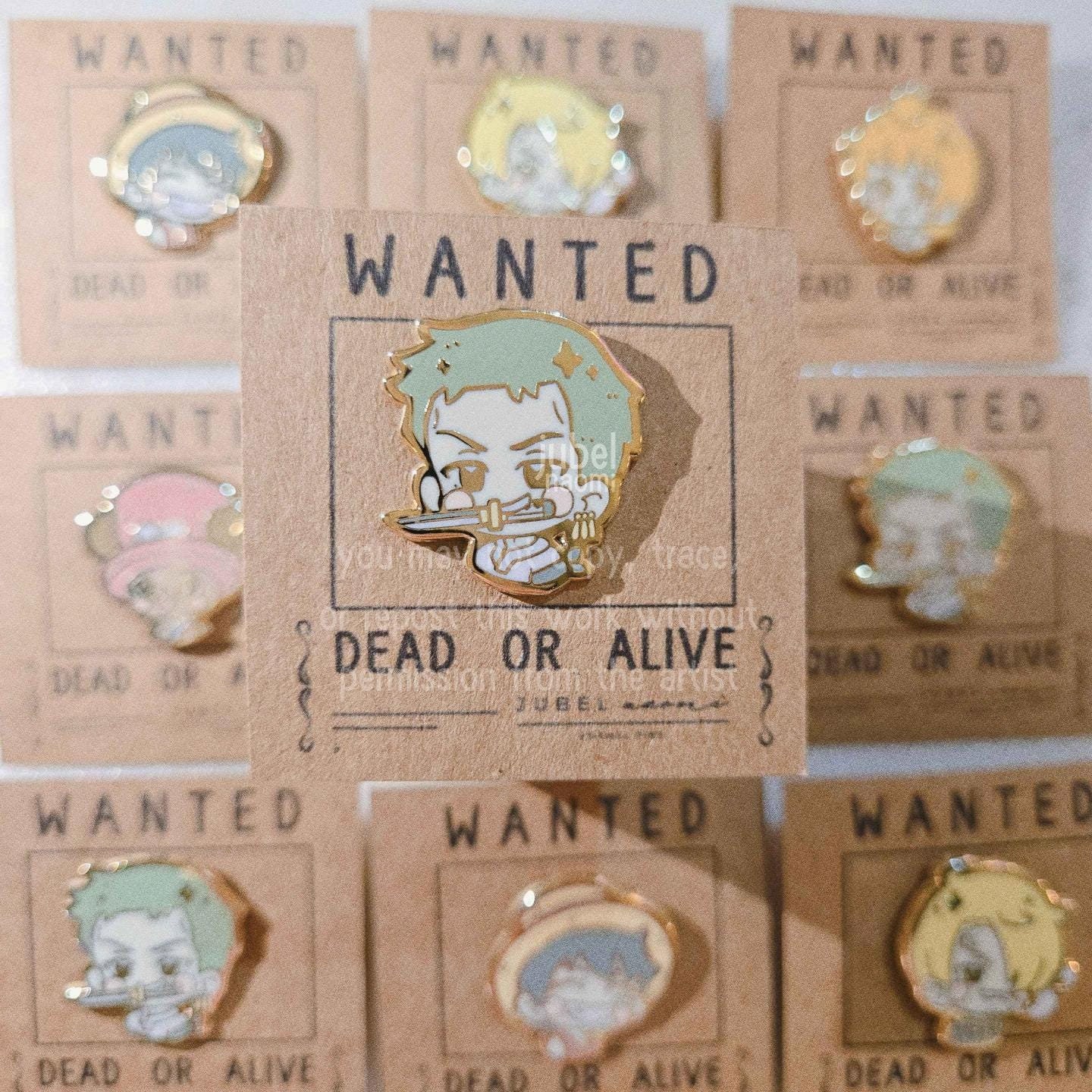 WANTED ルフィ ゾロ ナミ ピンズセット WANTED ルフィ ゾロ ナミ ピンズセット（ONEPIECE 缶マグネット