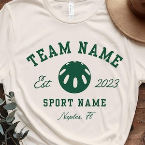 Custom Sport Team T-Shirt, Personalized Unisex Match Player Game Day Shirt, Tournament Team Graphic Tee