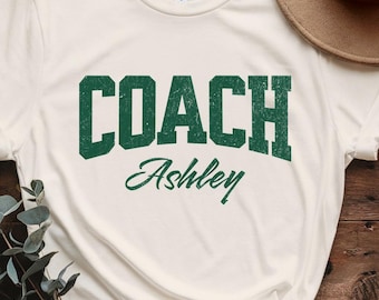 Personalized Coach T-Shirt, Custom Team Name Gift